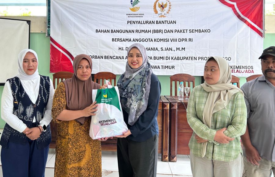 Dini Rahmania Wujudkan Gerakan NasDem Peduli untuk Korban Gempa Probolinggo